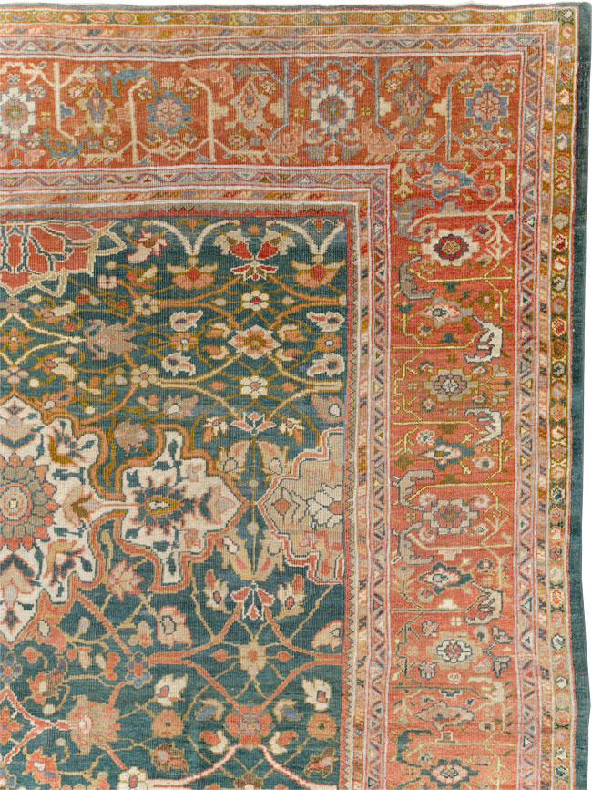Antique Persian Sultanabad Room Size Carpet, No.31195 - Galerie Shabab