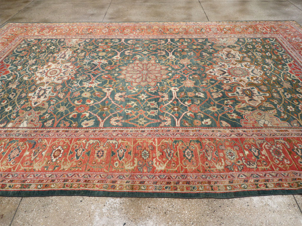 Antique Persian Sultanabad Room Size Carpet, No.31195 - Galerie Shabab