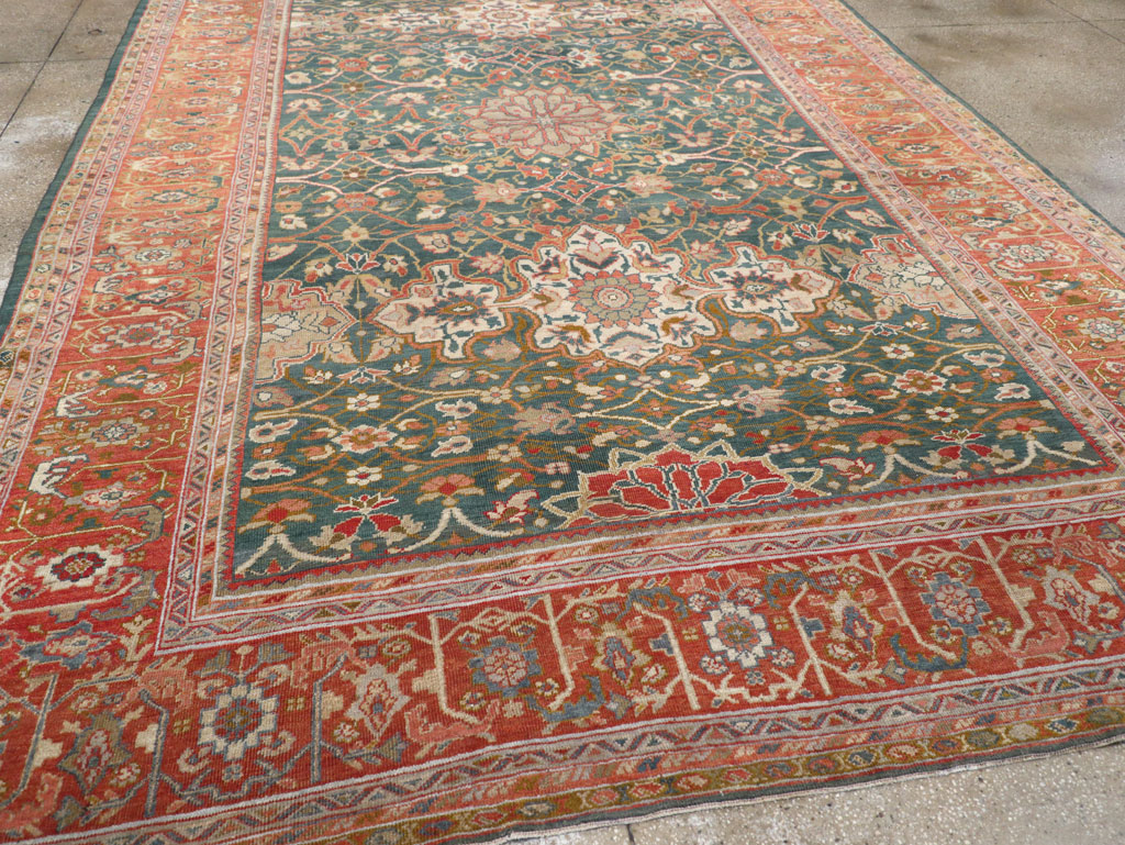 Antique Persian Sultanabad Room Size Carpet, No.31195 - Galerie Shabab