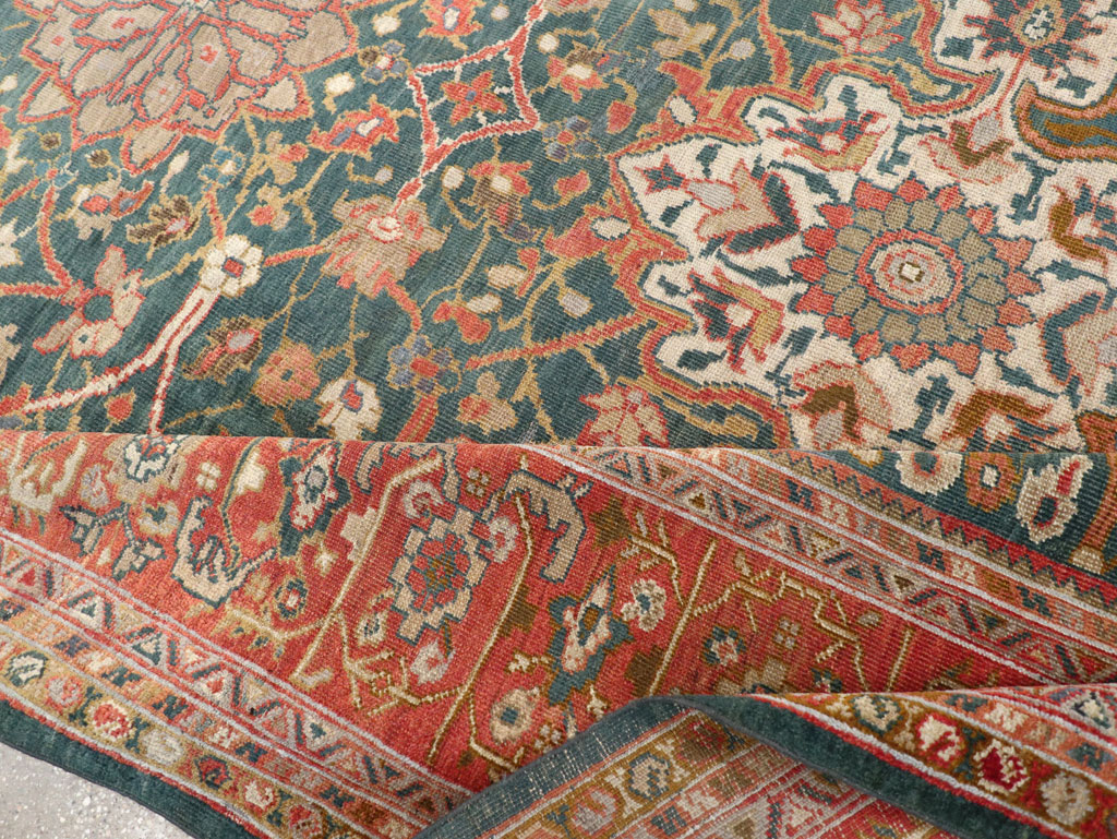 Antique Persian Sultanabad Room Size Carpet, No.31195 - Galerie Shabab