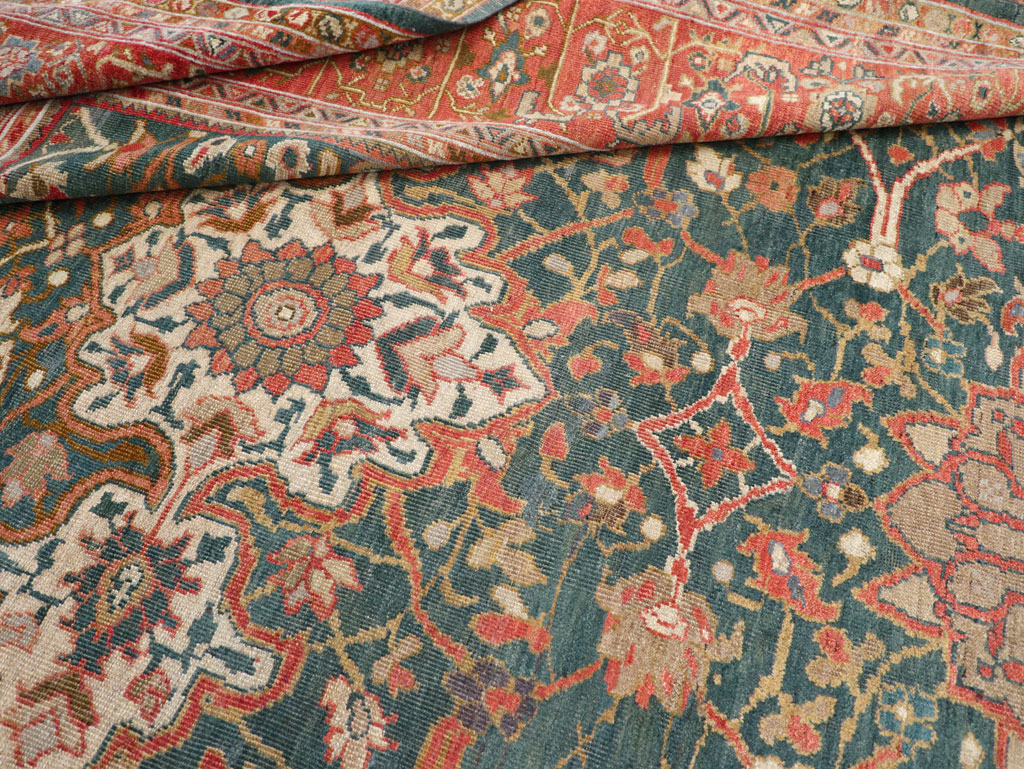 Antique Persian Sultanabad Room Size Carpet, No.31195 - Galerie Shabab