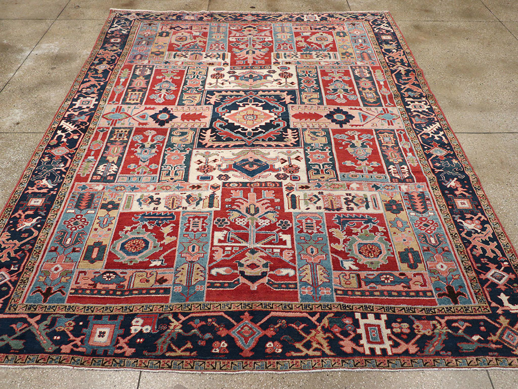 Antique Persian Heriz Room Size Carpet, No.31196 - Galerie Shabab