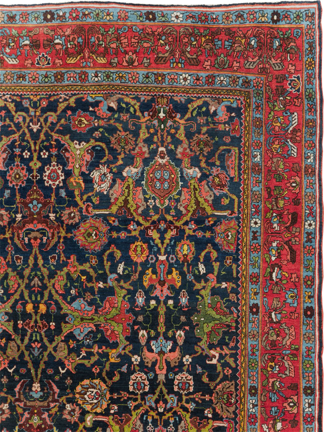Vintage Persian Bidjar Room Size Carpet, No.31198 - Galerie Shabab
