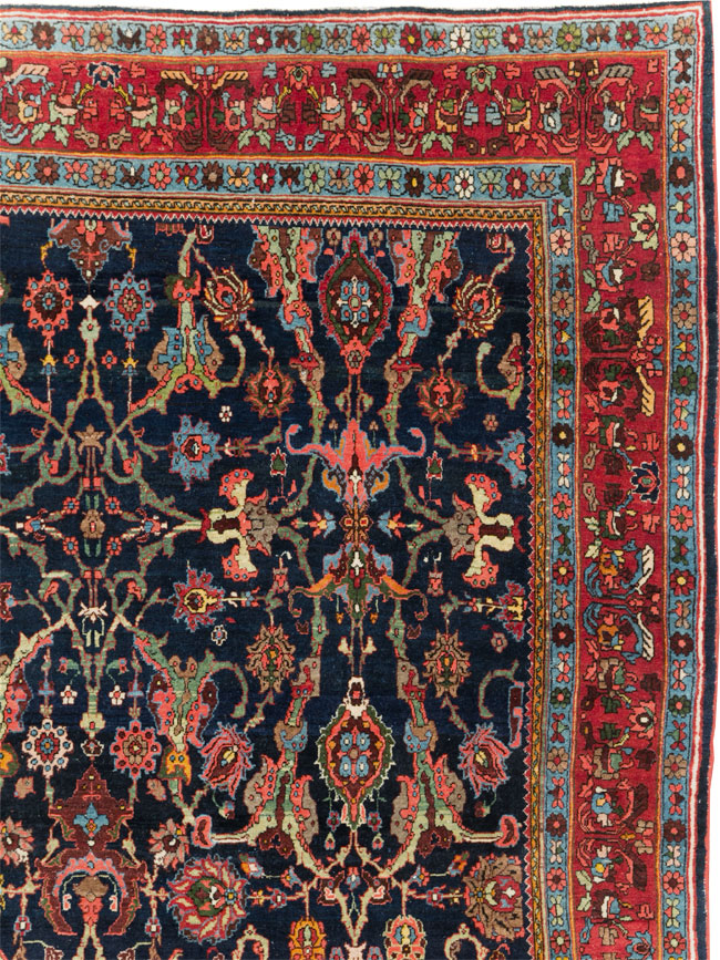 Vintage Persian Bidjar Room Size Carpet, No.31198 - Galerie Shabab
