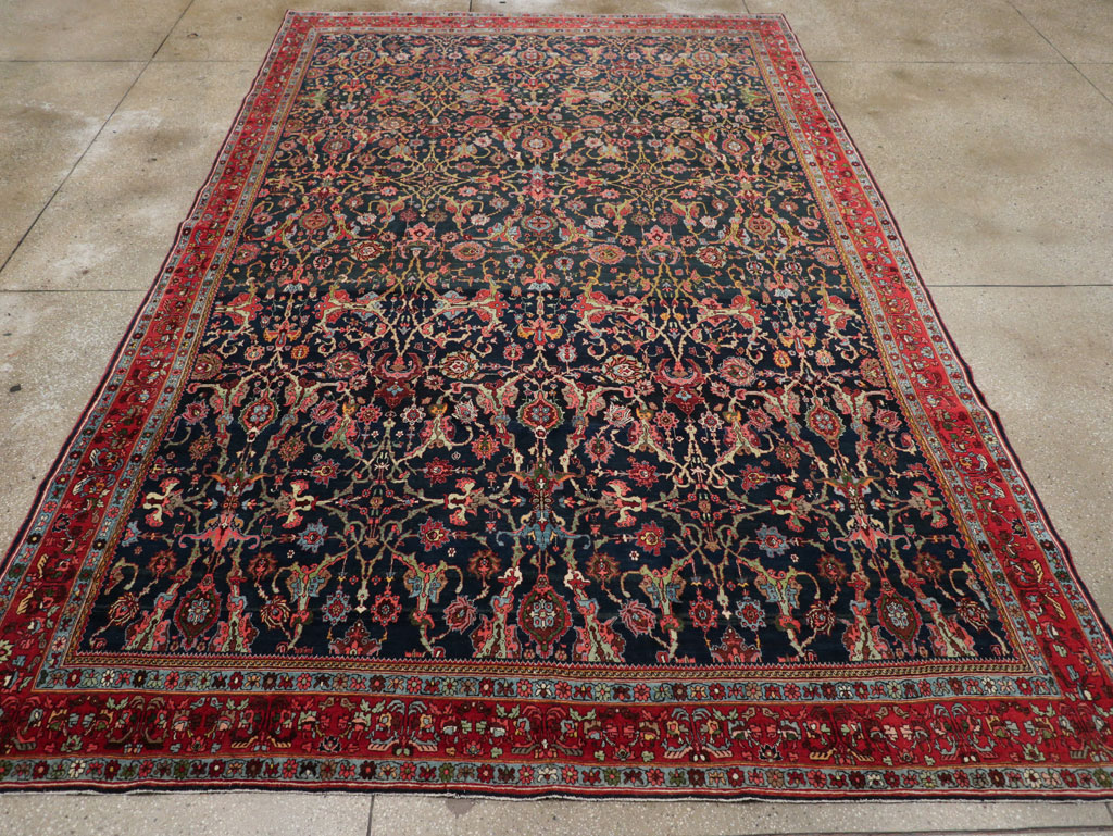 Vintage Persian Bidjar Room Size Carpet, No.31198 - Galerie Shabab