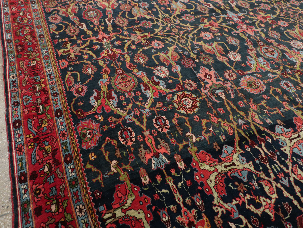 Vintage Persian Bidjar Room Size Carpet, No.31198 - Galerie Shabab