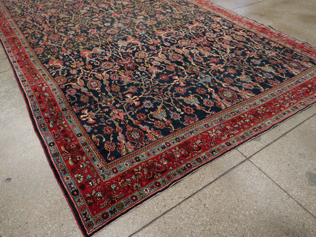 Vintage Persian Bidjar Room Size Carpet, No.31198 - Galerie Shabab