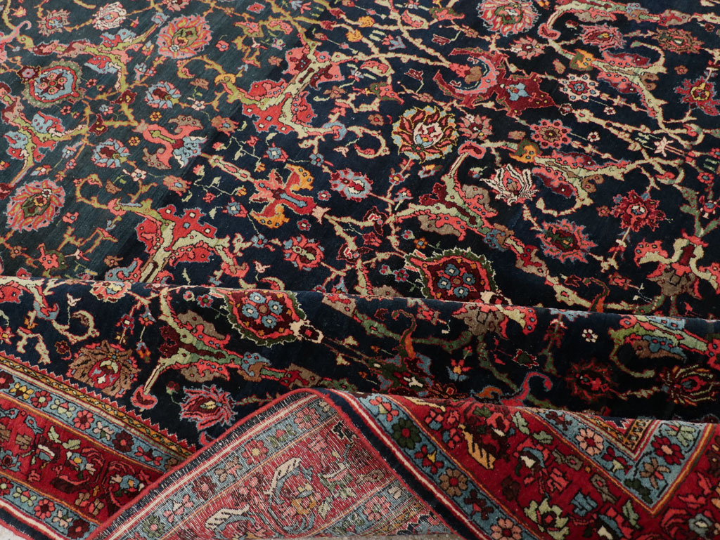 Vintage Persian Bidjar Room Size Carpet, No.31198 - Galerie Shabab