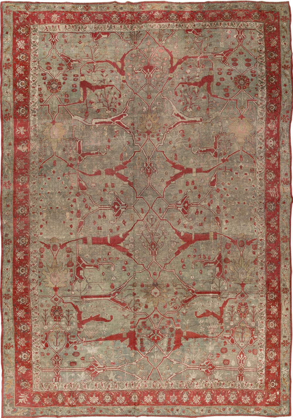 Antique Persian Bidjar Large Carpet, No.31199 - Galerie Shabab