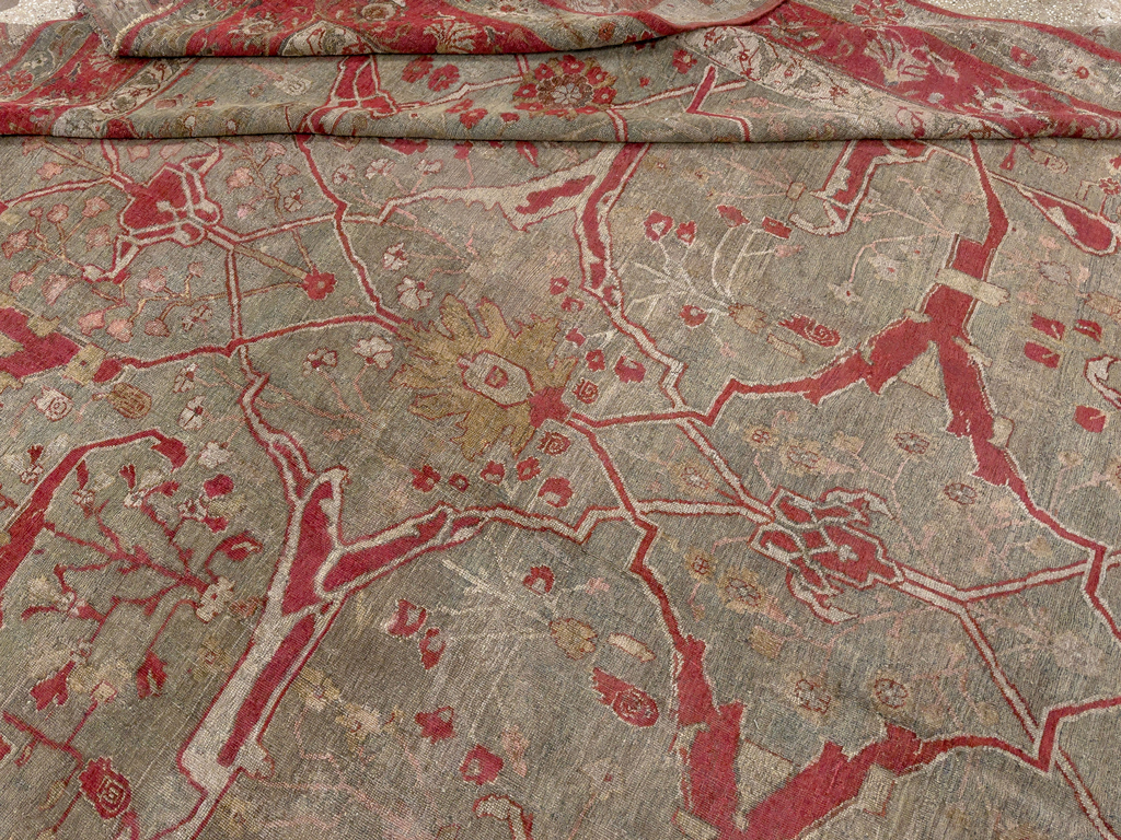 Antique Persian Bidjar Large Carpet, No.31199 - Galerie Shabab