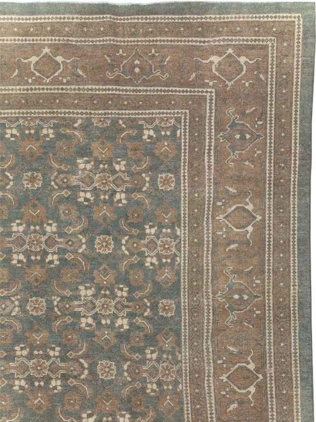 Vintage Persian Mahal Room Size Carpet, No.31203 - Galerie Shabab