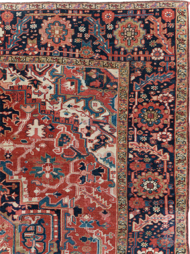 Antique Persian Heriz Room Size Carpet, No.31205 - Galerie Shabab