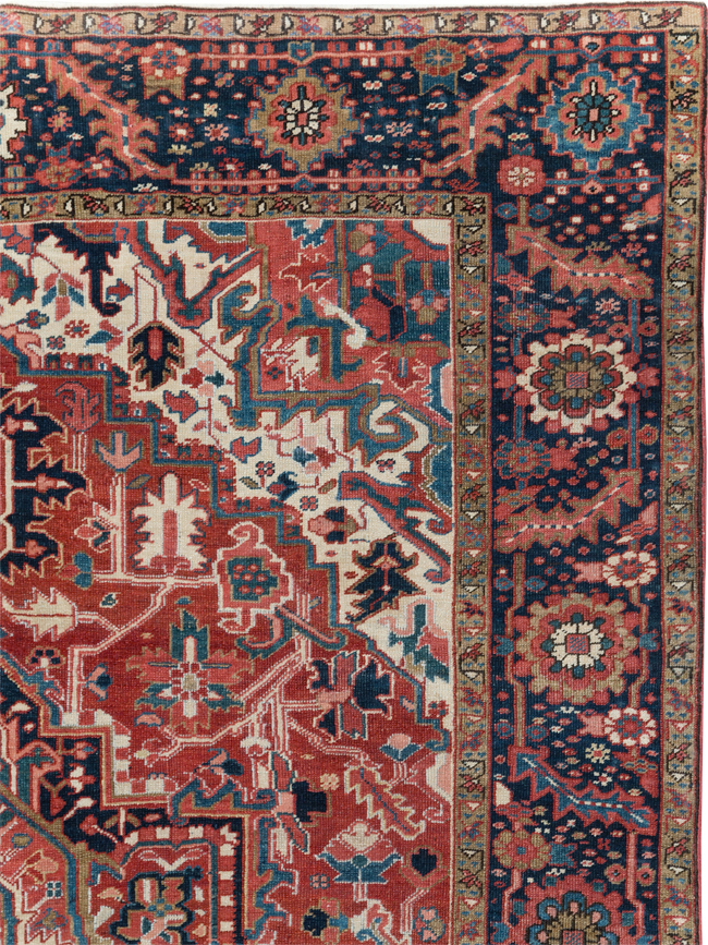 Antique Persian Heriz Room Size Carpet, No.31205 - Galerie Shabab
