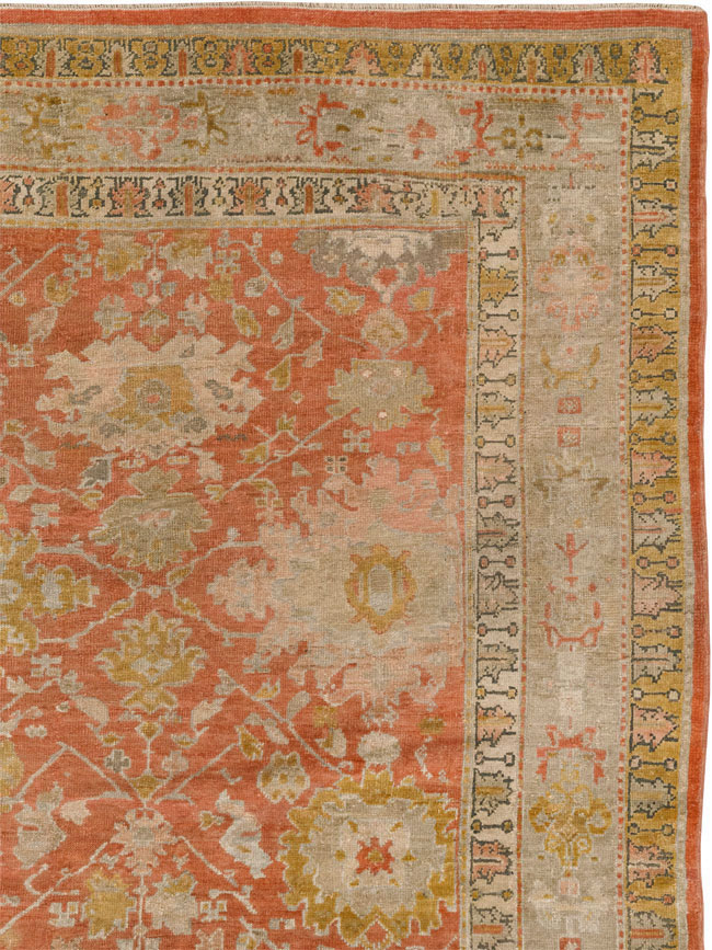 Antique Turkish Ghiordes Room Size Carpet, No.31206 - Galerie Shabab