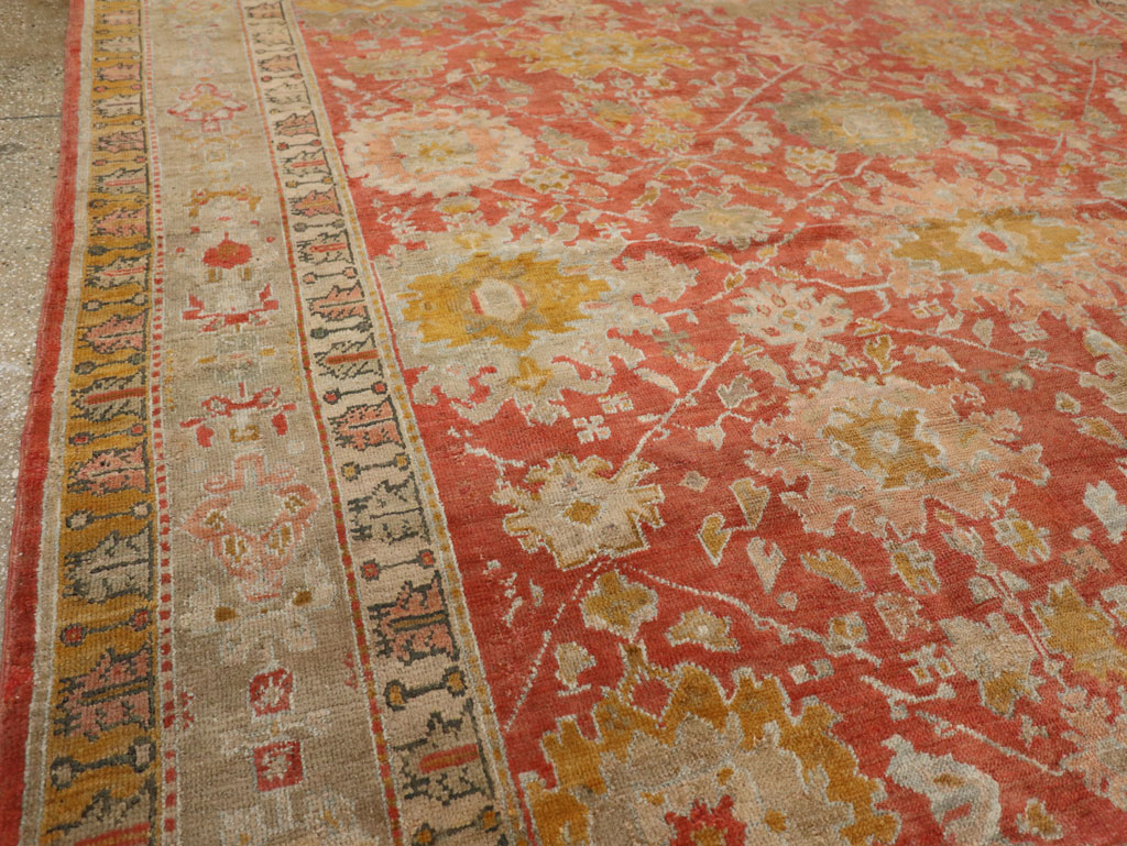 Antique Turkish Ghiordes Room Size Carpet, No.31206 - Galerie Shabab
