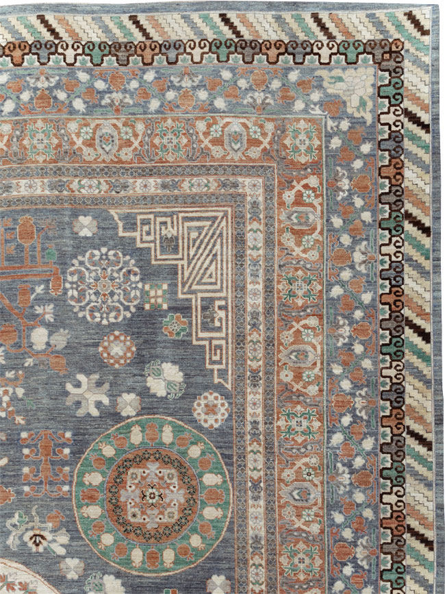 Modern East Turkestan Khotan Oversize Carpet, No.31207 - Galerie Shabab