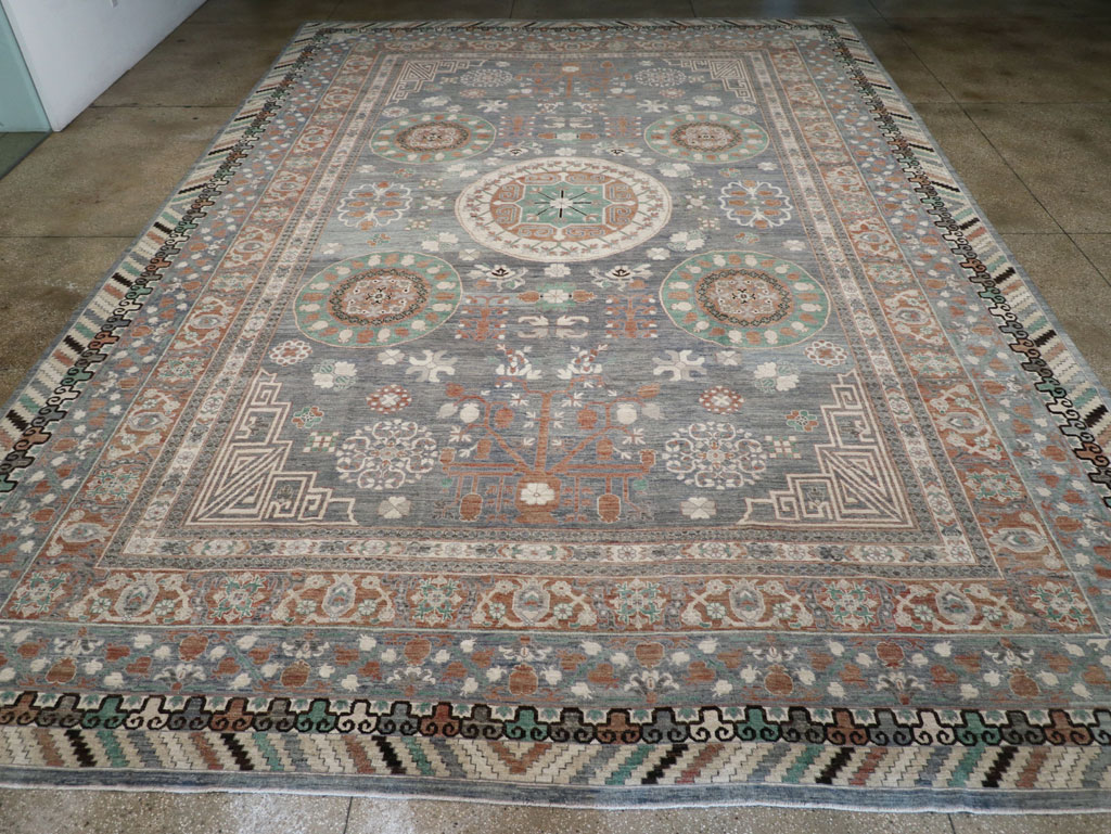 Modern East Turkestan Khotan Oversize Carpet, No.31207 - Galerie Shabab