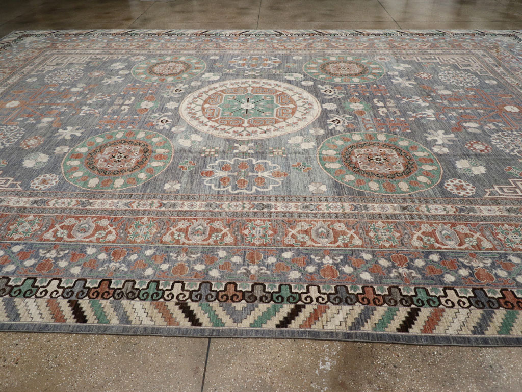 Modern East Turkestan Khotan Oversize Carpet, No.31207 - Galerie Shabab