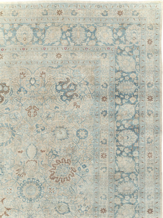 Antique Persian Tabriz Room Size Carpet, No.31210 - Galerie Shabab