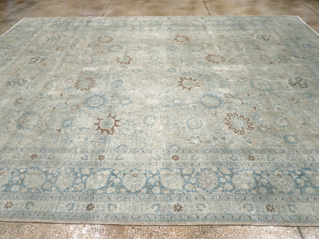 Antique Persian Tabriz Room Size Carpet, No.31210 - Galerie Shabab