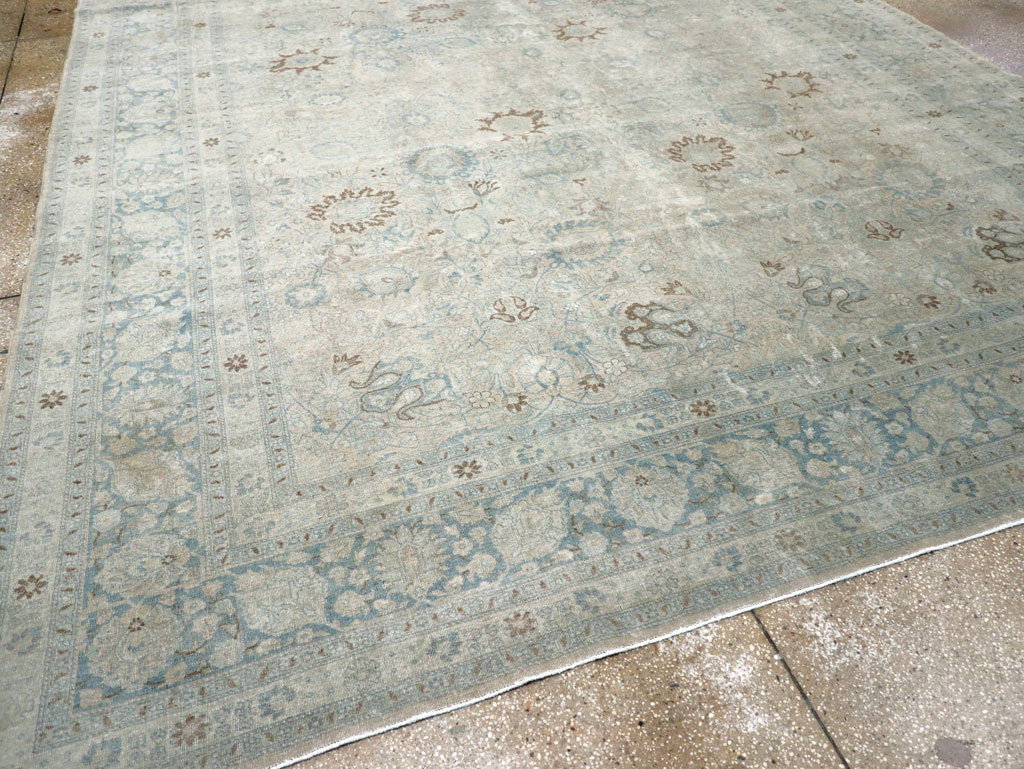 Antique Persian Tabriz Room Size Carpet, No.31210 - Galerie Shabab