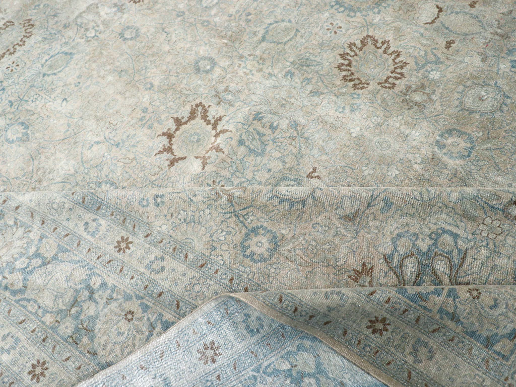 Antique Persian Tabriz Room Size Carpet, No.31210 - Galerie Shabab