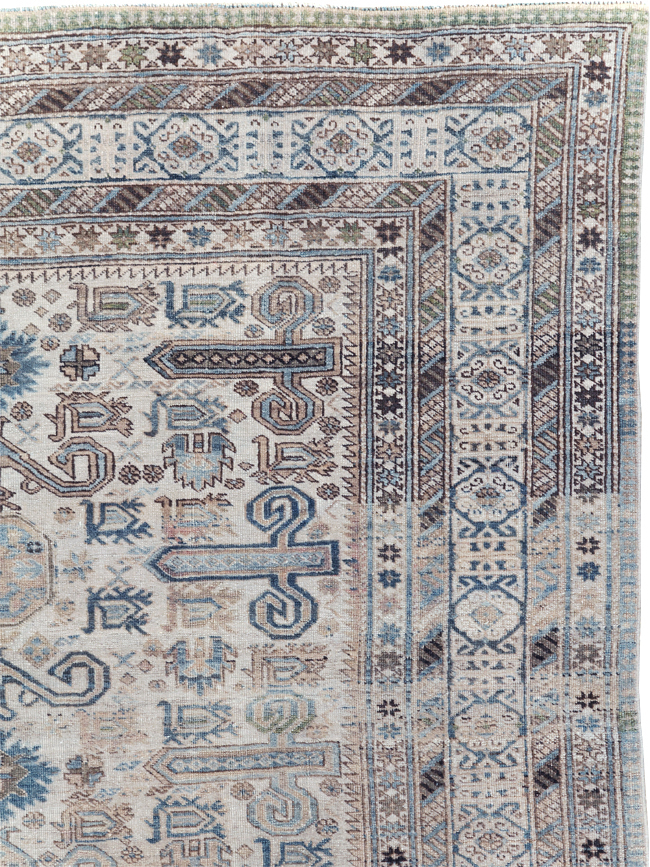 Antique Persian Afshar Accent Rug, No.31211 - Galerie Shabab