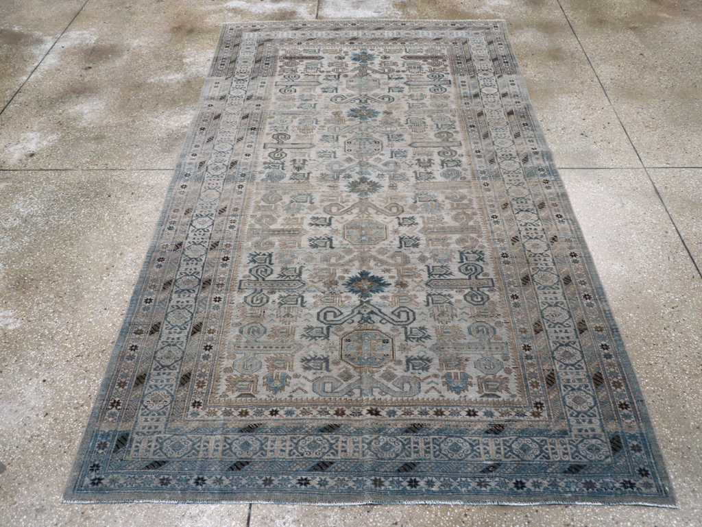 Antique Persian Afshar Accent Rug, No.31211 - Galerie Shabab
