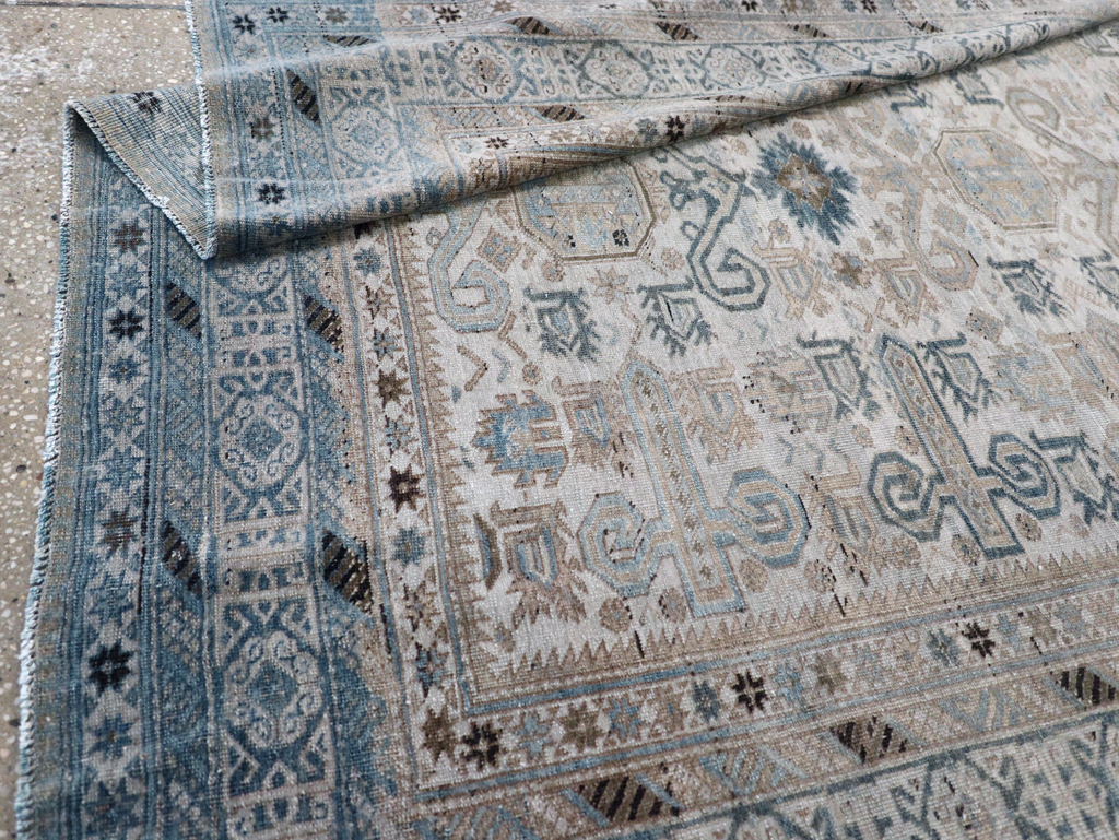 Antique Persian Afshar Accent Rug, No.31211 - Galerie Shabab