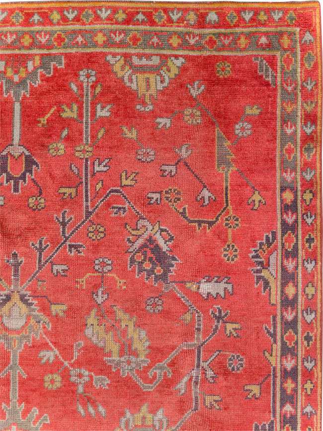 Antique Turkish Oushak Carpet, No.31212 - Galerie Shabab