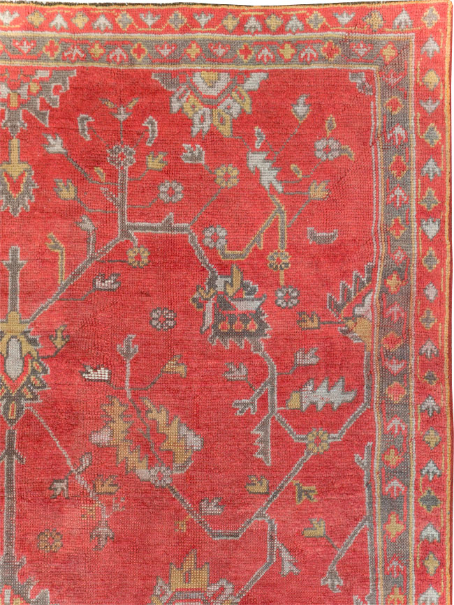 Antique Turkish Oushak Carpet, No.31212 - Galerie Shabab