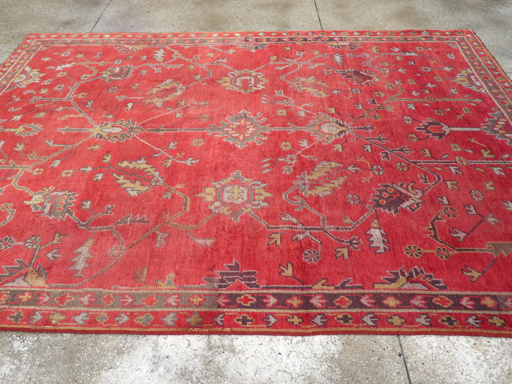 Antique Turkish Oushak Carpet, No.31212 - Galerie Shabab