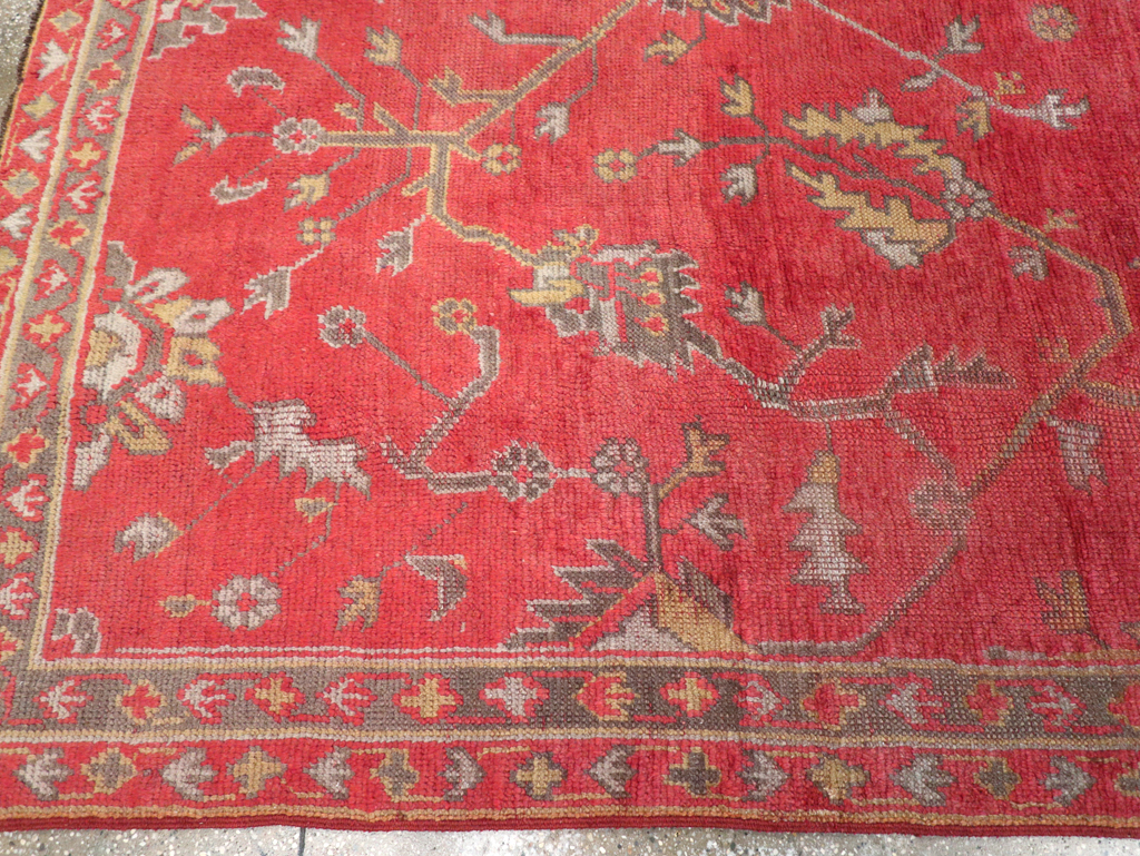 Antique Turkish Oushak Carpet, No.31212 - Galerie Shabab