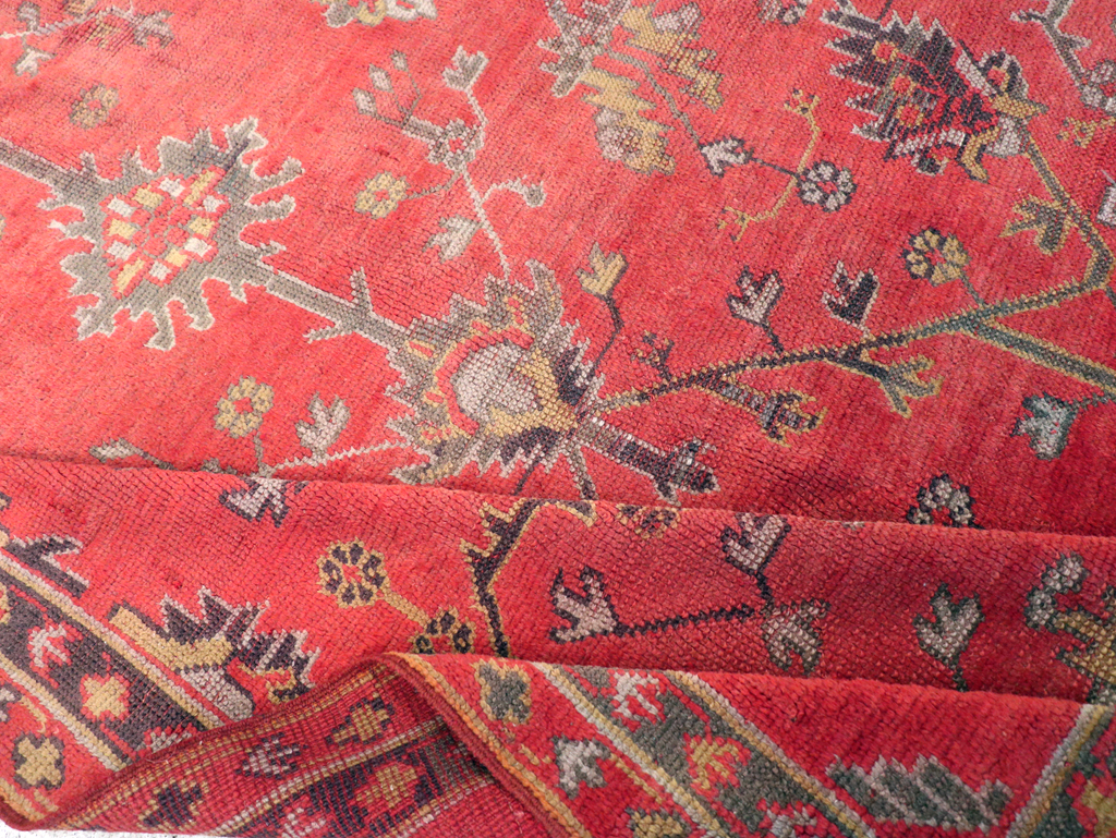 Antique Turkish Oushak Carpet, No.31212 - Galerie Shabab