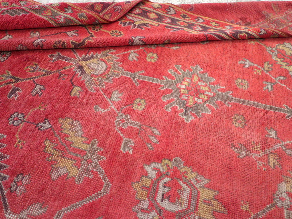 Antique Turkish Oushak Carpet, No.31212 - Galerie Shabab