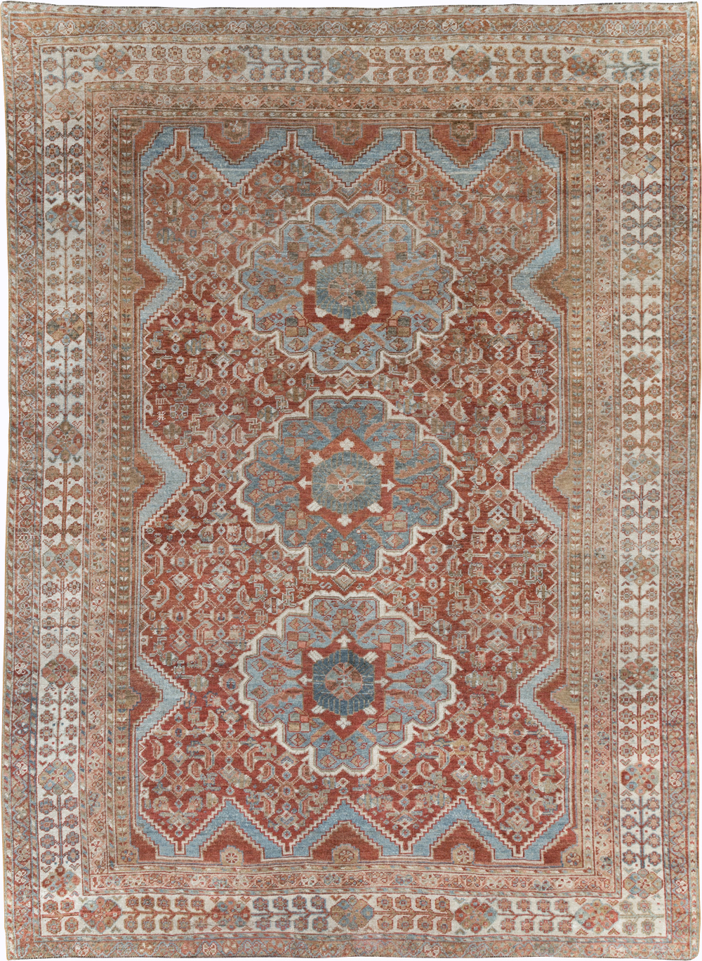 Antique Persian Shiraz Small Room Size Carpet, No.31215 - Galerie Shabab
