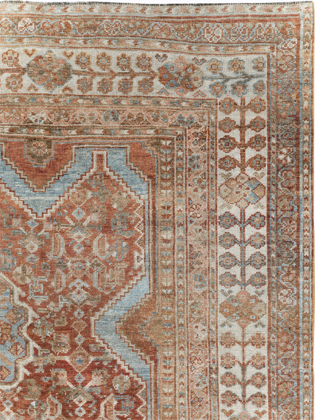 Antique Persian Shiraz Small Room Size Carpet, No.31215 - Galerie Shabab