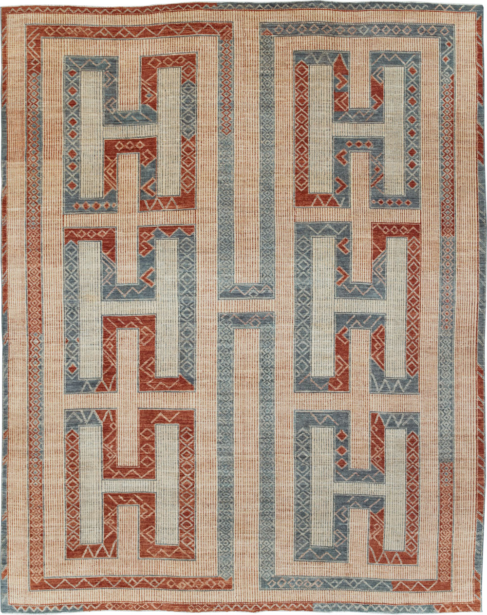 African Tuareg Inspired Contemporary Khotan Room Size Carpet, No.31226 - Galerie Shabab