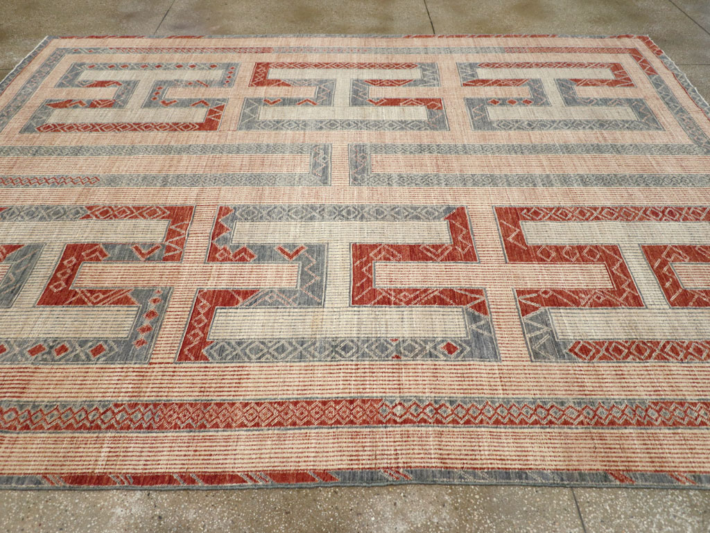 African Tuareg Inspired Contemporary Khotan Room Size Carpet, No.31226 - Galerie Shabab