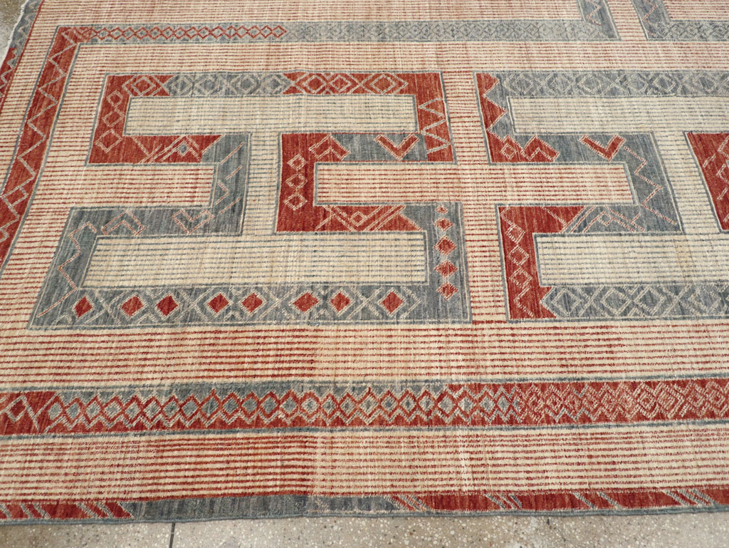 African Tuareg Inspired Contemporary Khotan Room Size Carpet, No.31226 - Galerie Shabab