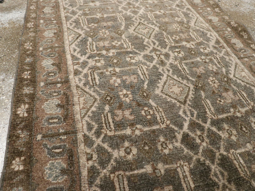 Vintage Persian Malayer Runner, No.31233 - Galerie Shabab