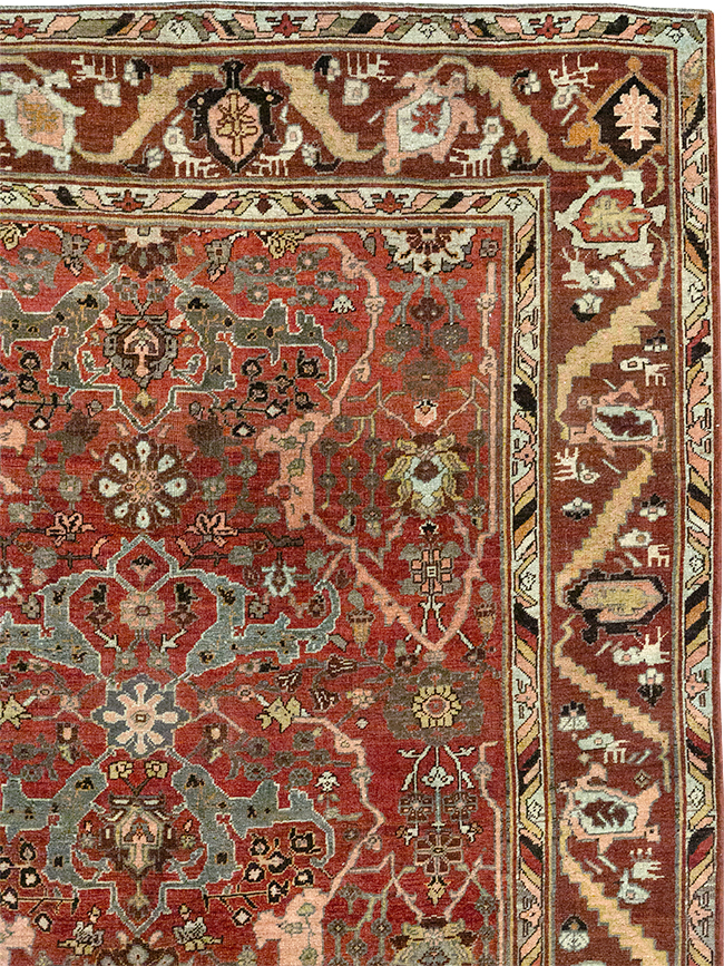 Antique Persian Bidjar Room Size Carpet, No.31234 - Galerie Shabab