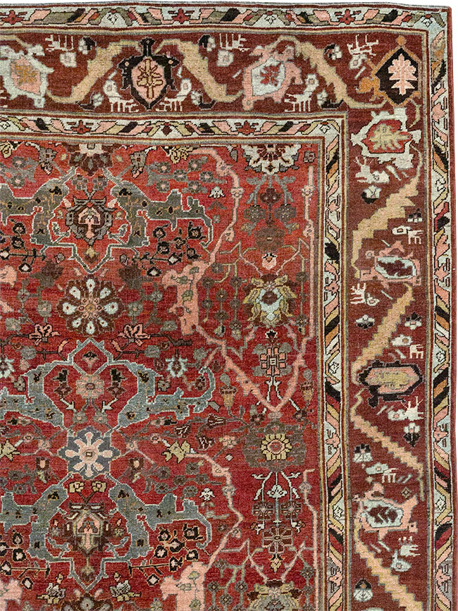Antique Persian Bidjar Room Size Carpet, No.31234 - Galerie Shabab