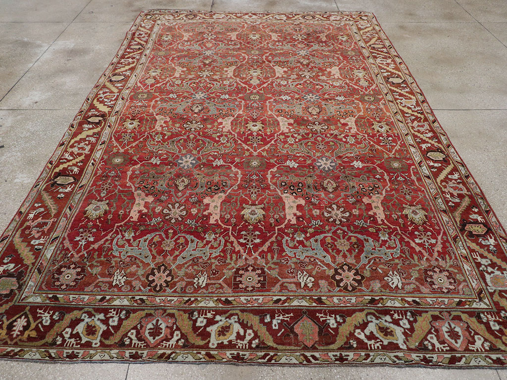Antique Persian Bidjar Room Size Carpet, No.31234 - Galerie Shabab