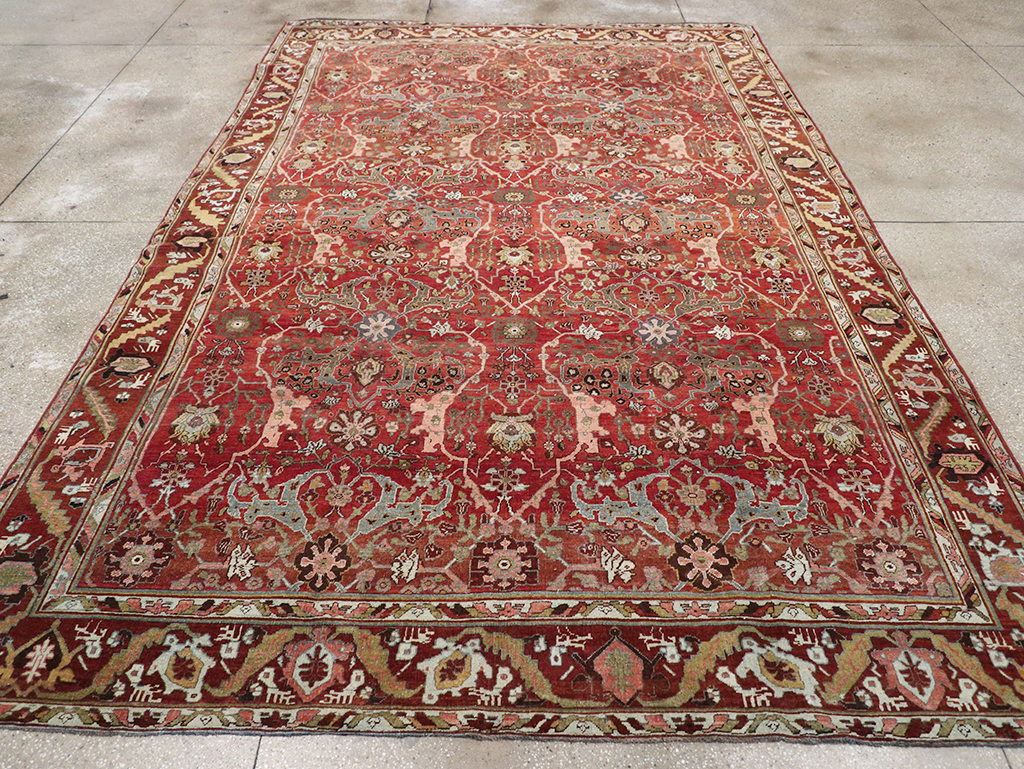 Antique Persian Bidjar Room Size Carpet, No.31234 - Galerie Shabab