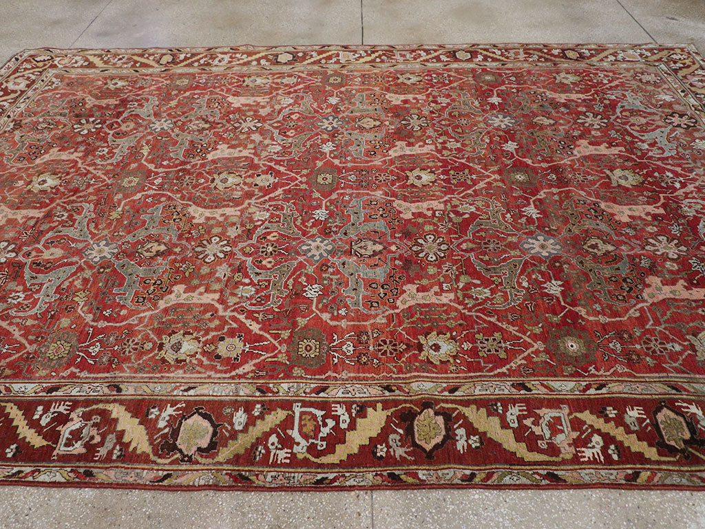 Antique Persian Bidjar Room Size Carpet, No.31234 - Galerie Shabab