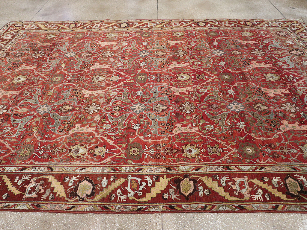Antique Persian Bidjar Room Size Carpet, No.31234 - Galerie Shabab