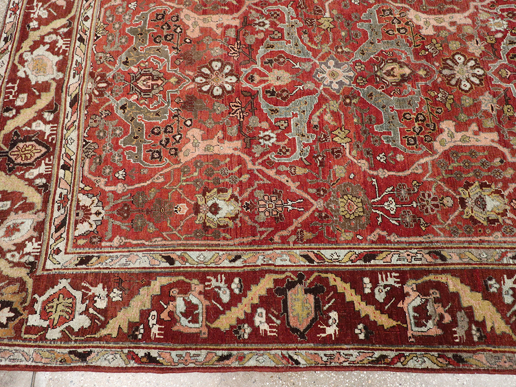 Antique Persian Bidjar Room Size Carpet, No.31234 - Galerie Shabab