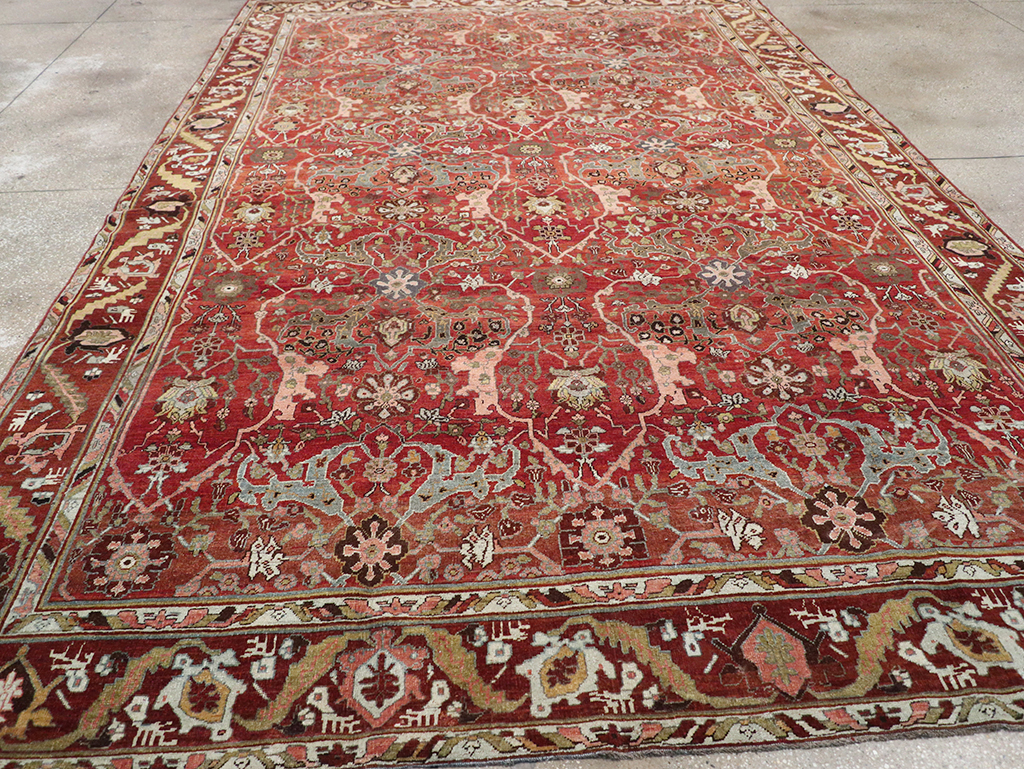 Antique Persian Bidjar Room Size Carpet, No.31234 - Galerie Shabab