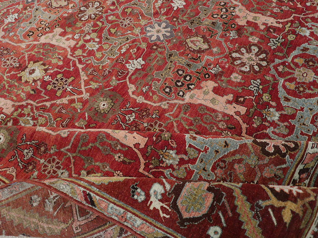 Antique Persian Bidjar Room Size Carpet, No.31234 - Galerie Shabab